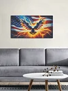 (US Only)5D DIY Full Round Drill Diamond Painting Independence Day Eagle Kit 70x40cm