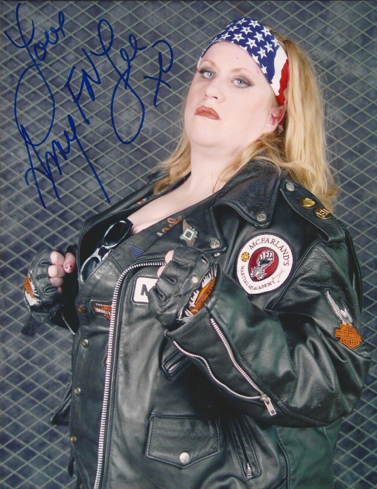 Amy Lee autographed 8x10 Atomic Biker FN ECW#2