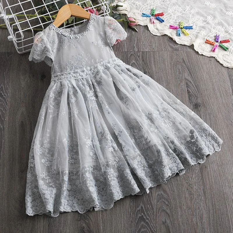 Pink Girl Clothes Cute Children Dresses Kids Daily Clothes For 3 4 5 6 7 Years Girls Little Princess Dress For Wedding Party