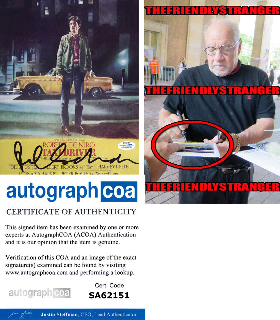 PAUL SCHRADER signed TAXI DRIVER