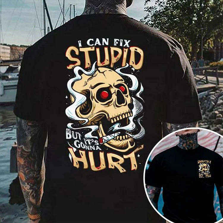 I Can Fix Stupid But It's Gonna Hurt Generation X T-shirt, Custom Year Of Birth T shirt, Cotton T Shirt