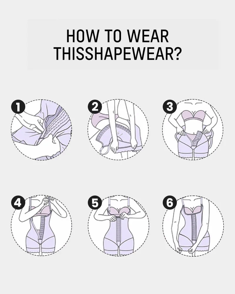 Extra Plus Size Shaper Bodysuit Tummy Control Shapewear With Bra