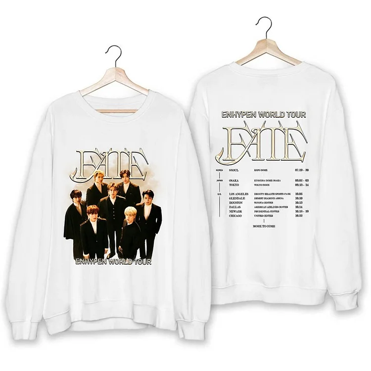 ENHYPEN 2023 World Tour FATE Concert Poster Sweatshirt