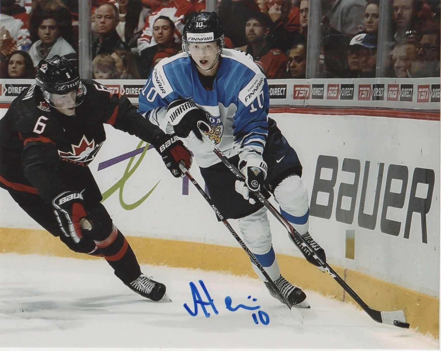 Team Finland Aleksi Heponiemi Autographed Signed 8x10 Photo Poster painting COA #2