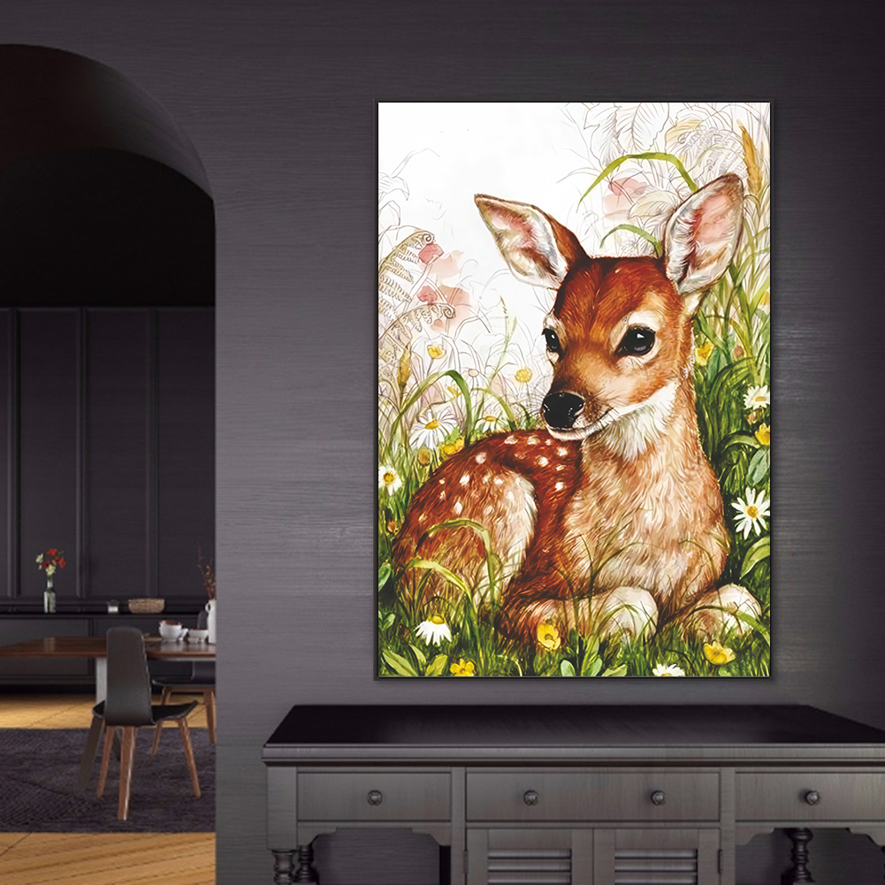 Deer 40*70cm(picture) full round drill diamond painting with