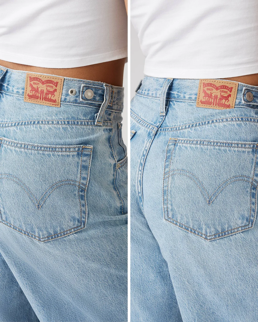 Levi Adjustable Womens Cinch Baggy Jeans (Buy 2 Free Shipping)