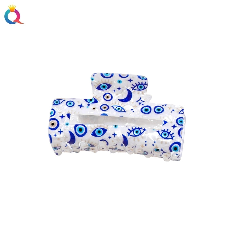 Women’s Retro Minimalist Devil’s Eye Plastic Hair Claws