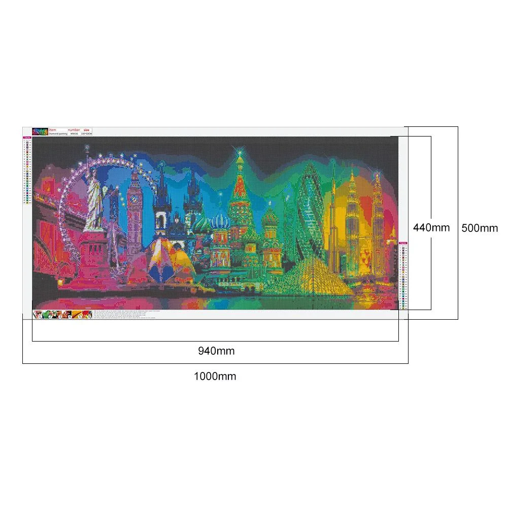 Diamond Painting - Full Round Drill - Urban Landmark (100*50cm)