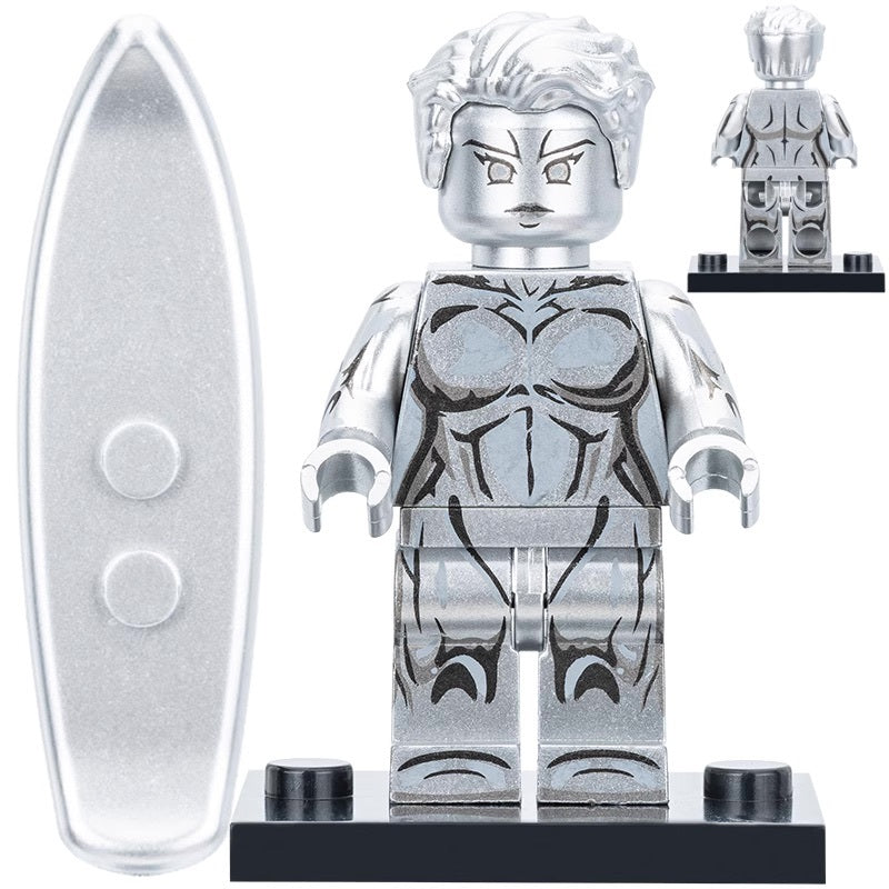 Silver Surfer (Fantastic Four) Custom Marvel Superhero Minifigure Minifigure Bricks monstertoys