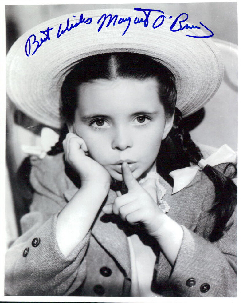 Margaret O'Brien signed 8x10 Photo Poster painting COA