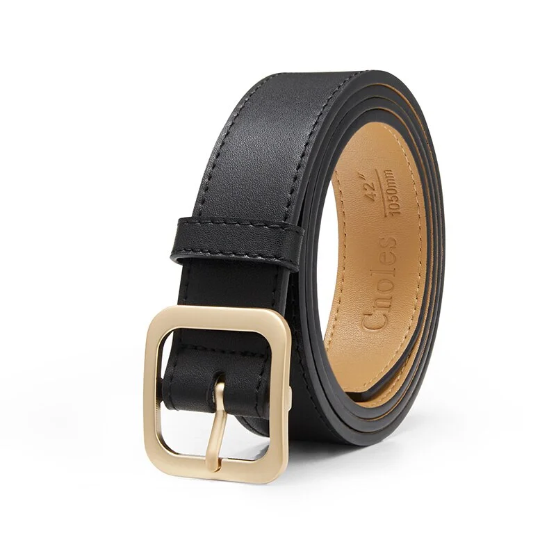 Mongw Genuine Leather Brand Belt Designer's High Quality Belt Fashion Pin Buckle Girl Jeans Dress Belts For Women