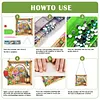 (US Local)Acrylic Flower Basket DIY Hanging Diamond Art Kits Wall Door Decor