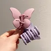Pretty Butterfly Frosting Plain Color Hair Claw