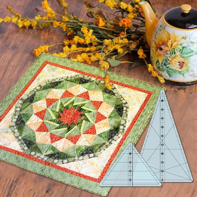 Jewel Box Gems Patchwork Ruler - With Instructions[2PCS]