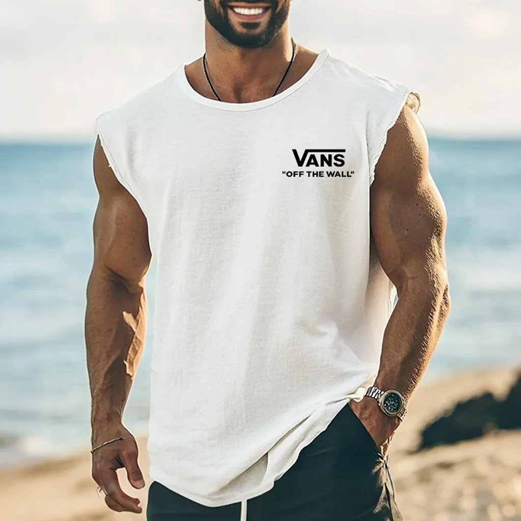  Stylish Sleeveless Muscle Tee for Men - Perfect for Summer Outdoors