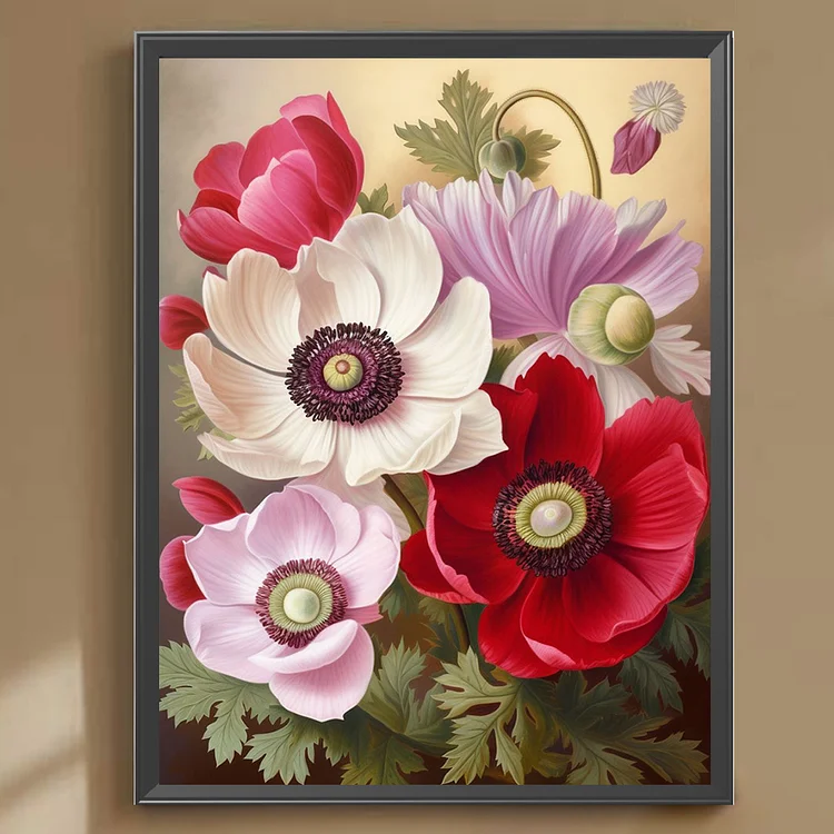 Flowers - Full Round - Diamond Painting (30*40cm)