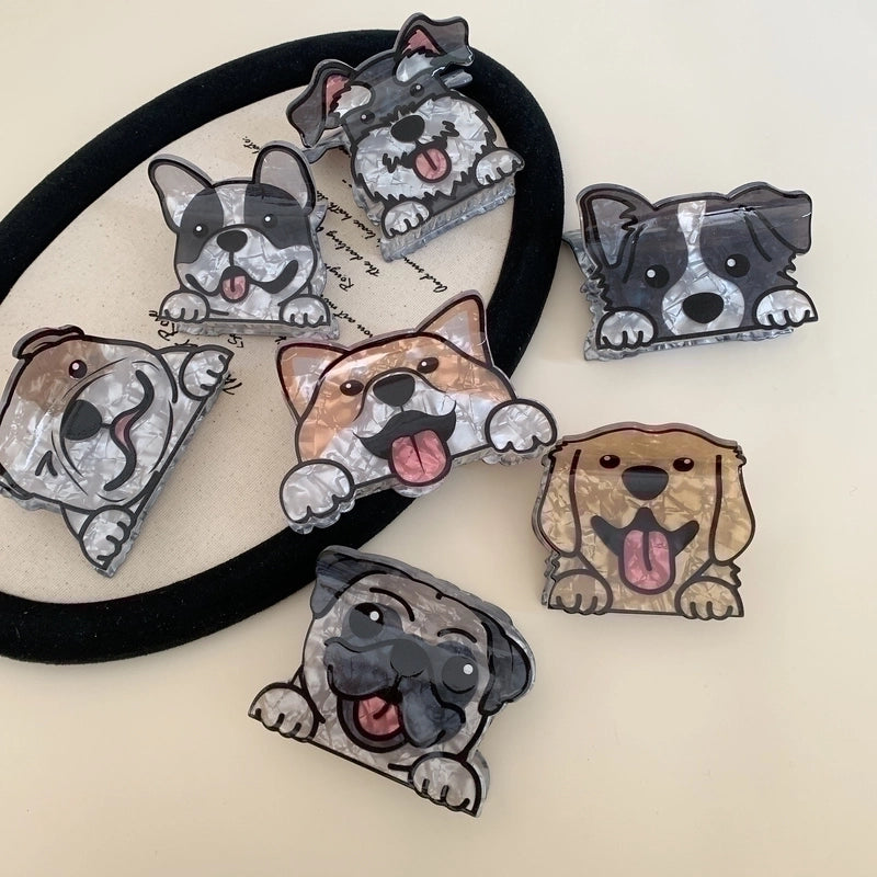 Women’s Cute Dog Arylic Hair Claws