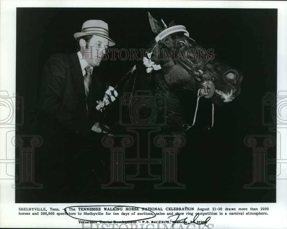 Press Photo Poster painting Participant of The Tennessee Walking Horse National Celebration