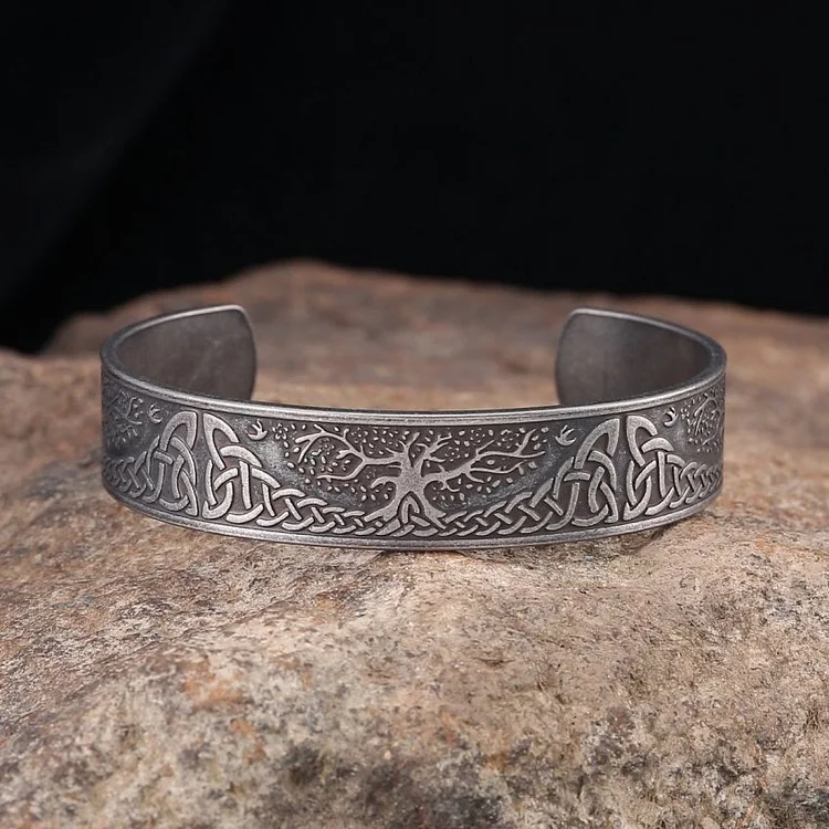 Coutureaura Nordic Yggdrasil With Celtic Knot  Bracelet