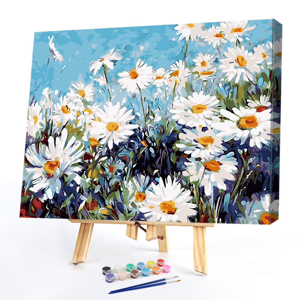 

40*30cm - Painting By Numbers - Flower Field, 501 Original