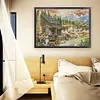 Village Shop-14CT Stamped Cross Stitch 69*52cm/27.17*20.47in(Big Size) tapestrymarket
