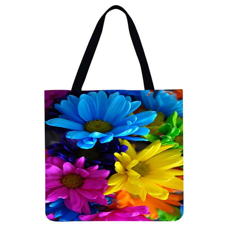 Chrysanthemum - Linen Tote Bag