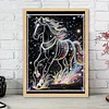 Diamond Painting-DIY Special Shaped Drill Pearl Painting Black Horse(30x40cm)