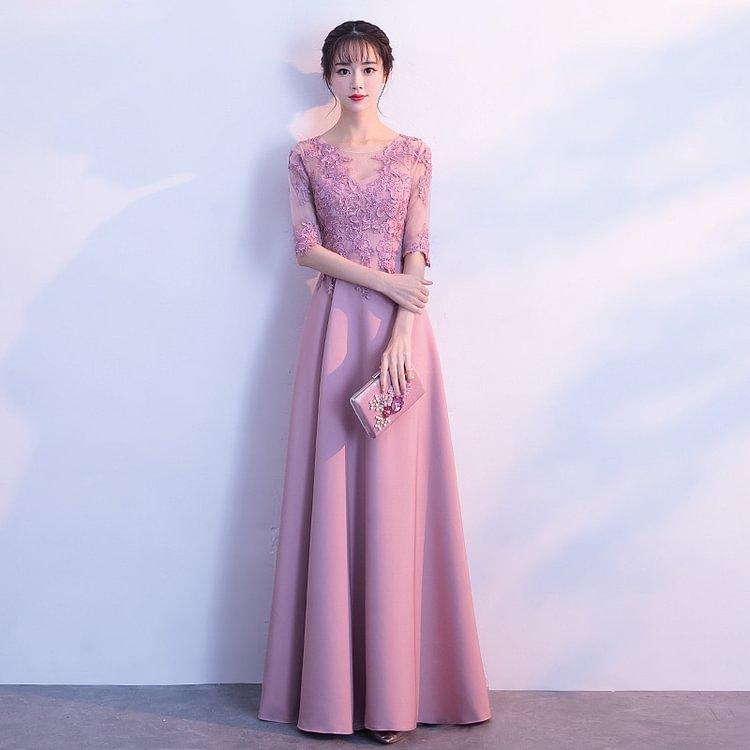 Women Fashion Sexy Off Shoulder Lace Formal Bride Wedding Dress Long Sleeve Tunic Floor Length Swing Dresses Paty Evening Ball Gown Prom Dresses - Shop Trendy Women's Fashion | TeeYours
