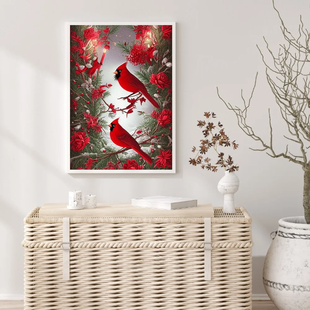 Diamond Painting - Full Round Drill - Cardinal(Canvas Size|30*40cm)