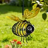 In-Sect Simulation Light with Elastic Spring Lights Decorations Figurine Solar Hanging Flying Insects Lamp for Outdoor