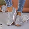 Gioiacombo&trade; Sneaker casual traspiranti con paillettes alla moda da donna