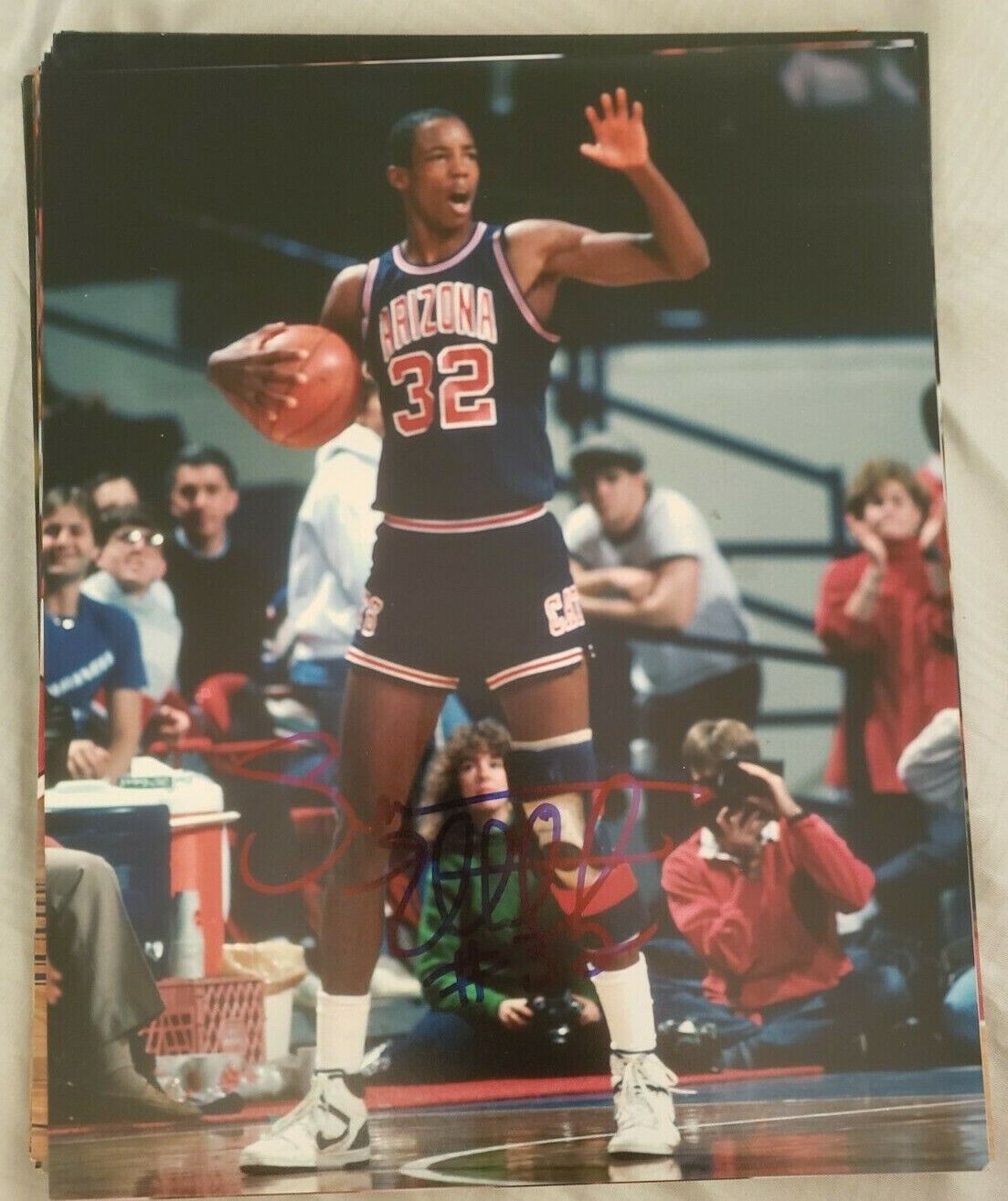 SEAN ELLIOTT ARIZONA WILDCATS SIGNED AUTOGRAPHED 8X10 Photo Poster painting W/COA