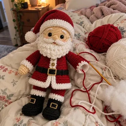Santa and Mrs Claus dolls by Eberhilda