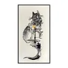 Ink Architectural Cat - 14CT Stamped Cross Stitch - 30*55cm