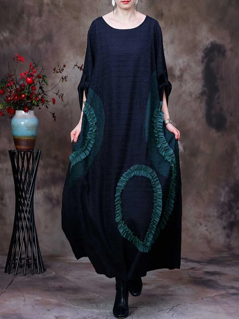 I Will Always Love You Frill Style Lace Maxi Dress