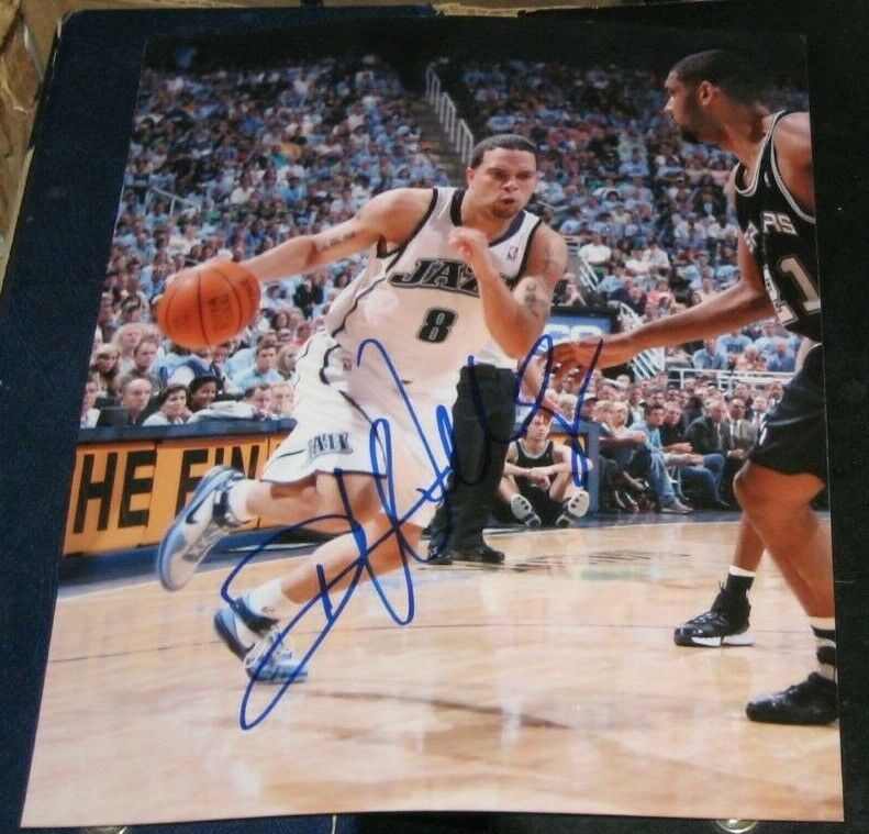 Deron Williams Utah Jazz SIGNED AUTOGRAPHED 8x10 Photo Poster painting COA Basketball Illinois