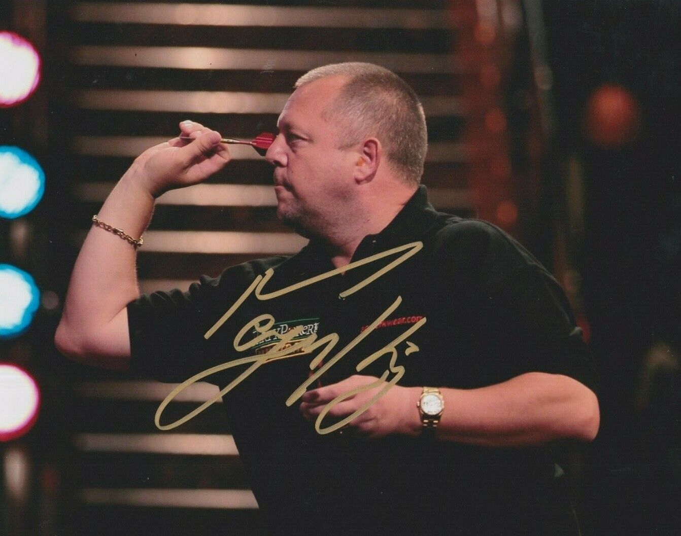 Mervyn King **HAND SIGNED** 8x10 Photo Poster painting ~ Darts ~ AUTOGRAPHED