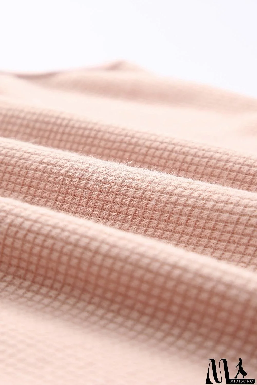 MidiSono - Waffle-Knit Scoop Neck Tank Top