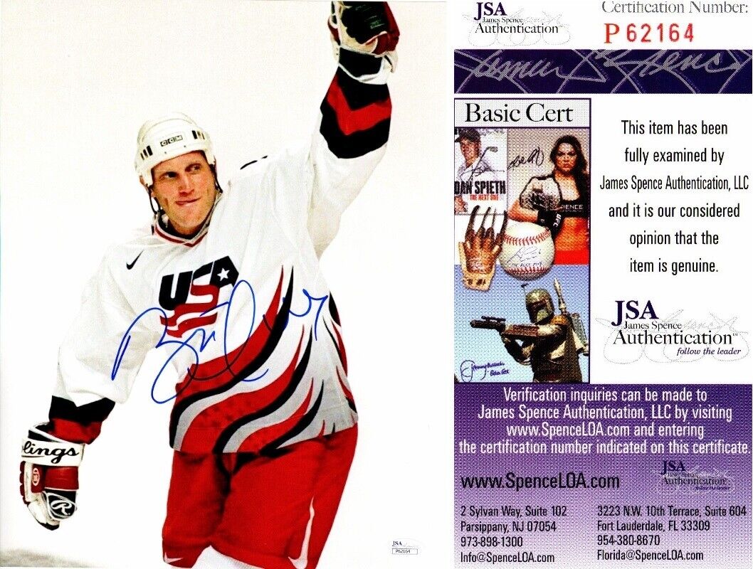 Brett Hull Signed - Autographed Team USA 11x14 inch Photo Poster painting + JSA Authenticity COA