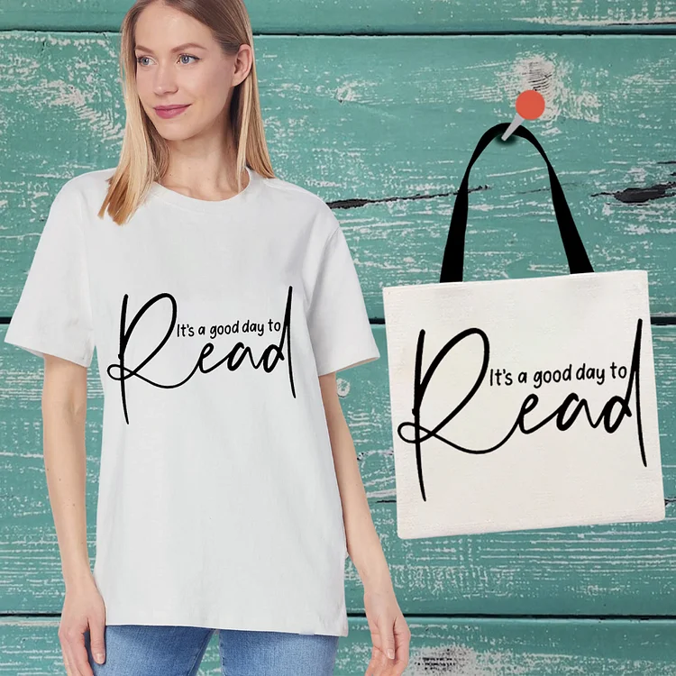 Read T-Shirt With Handbag -BSTC1655