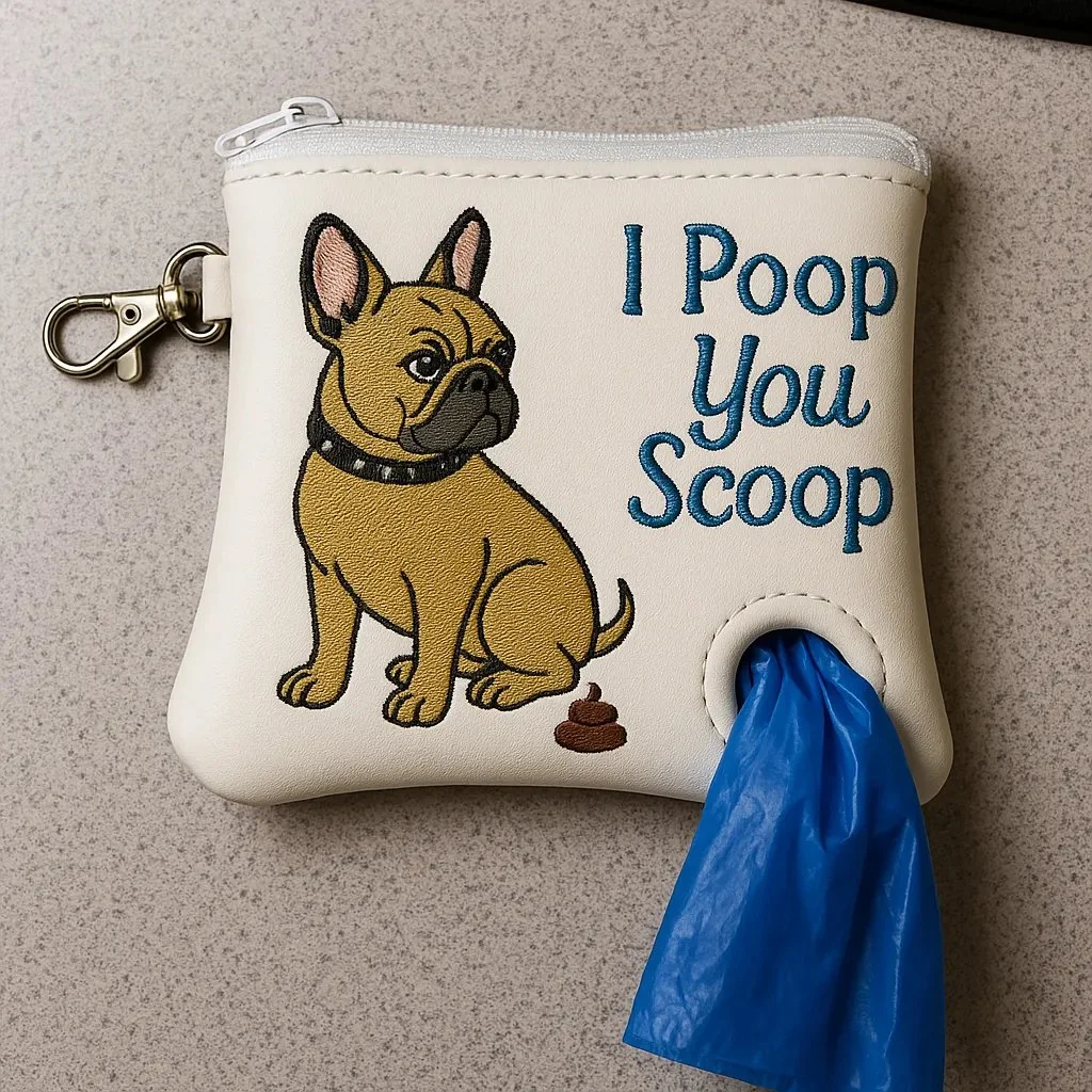 French Bulldog Poo Bag Holder
