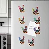 8Pcs Diamond Painting Rooster Fridge Magnet for DIY Art Crafts