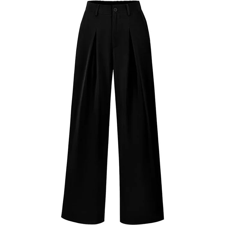 Women's High Waist Casual Wide Leg Loose Trousers Buy 2 Free Shipping