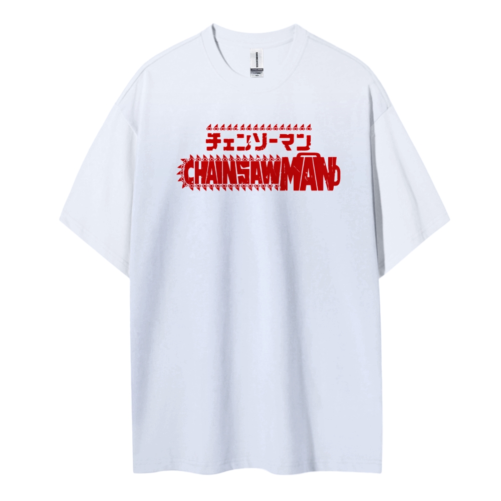 Chainsaw Man Cotton Unisex Crew Neck Anime T-Shirt