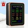 10 in 1 Air Quality Monitor PM2.5 PM10 CO CO2 HCHO Temp Humidity Tester (Black)