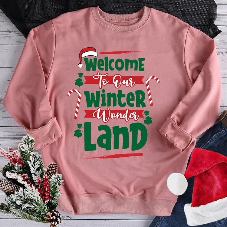 Annaletters-Welcome to our winter wonderland Sweatshirt-07681-Annaletters