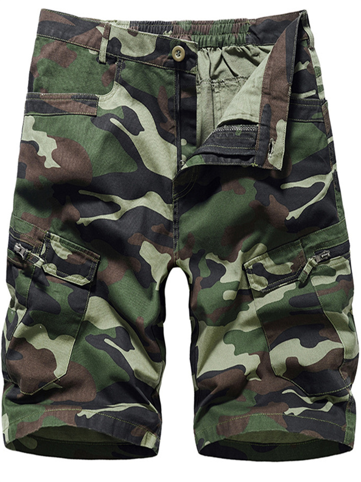 Summer New Men's Work Shorts Camouflage Loose Large Size Casual Men's Models Five Pants