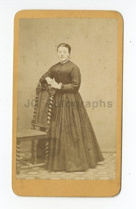 19th Century Fashion - 19th Century Carte-de-visite Photo Poster painting - Zwickau, Germany