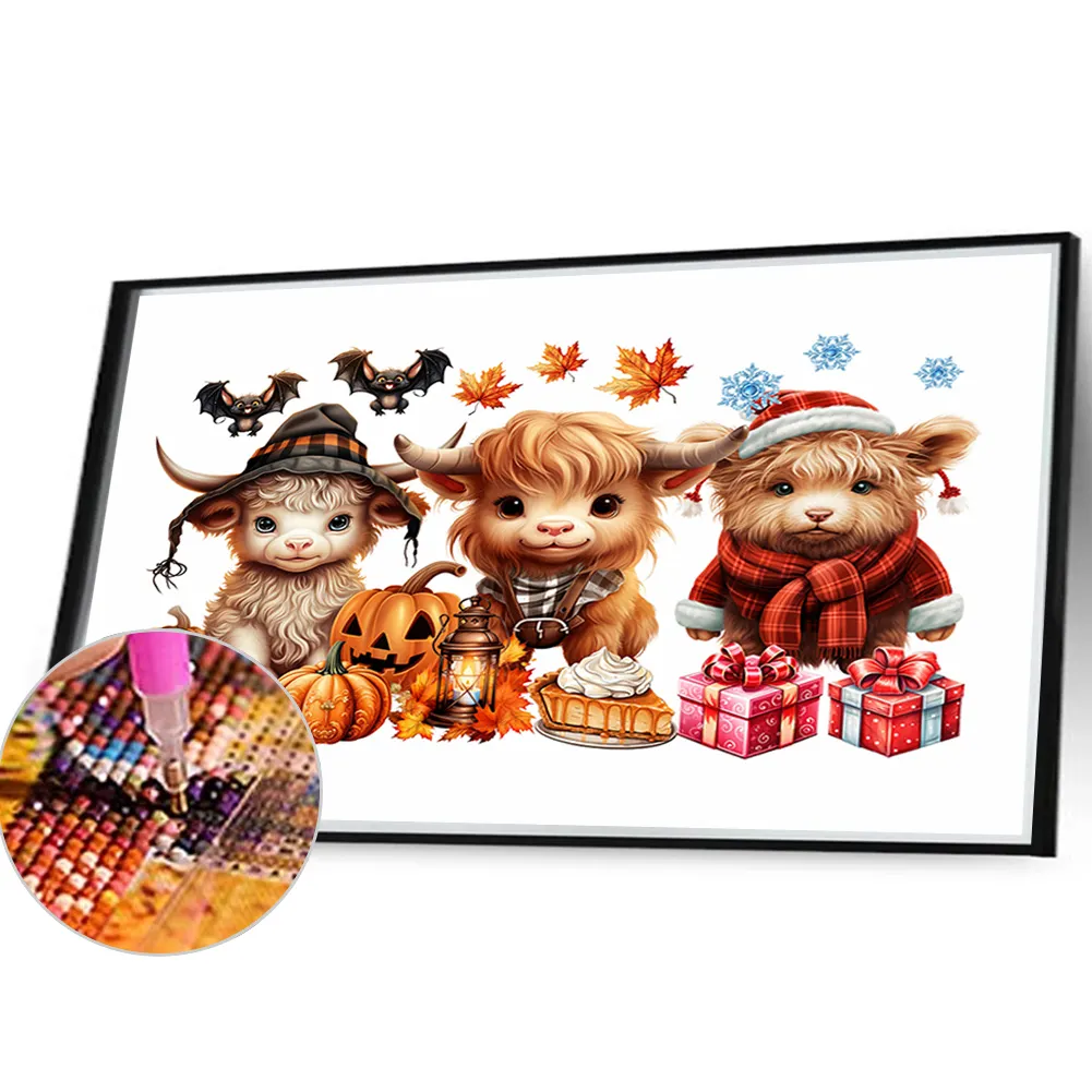 Diamond Painting - Full Round Drill - Halloween Yak(Canvas|40*30cm)