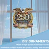 250th Anniversary of US Eagle DIY Acrylic Diamond Painting Hanging Kit Special Shape Crystal Rhinestone Art Pendants Single Side Drill for Adults Gift Home Wall Or Window Decor